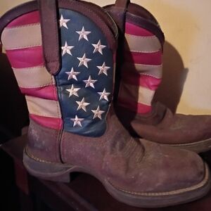 Durango Patriotic Cowboy Boots with Stars and Stripes. Mens 10.5